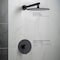 Kibi Circular Pressure Balanced Single Function Shower System with Rough In Valve - Matte Black KSF407MB - alternate 7